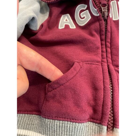 Texas A&M 12-18 months full zip fleece bomber jacket by Colosseum - Picture 5 of 7